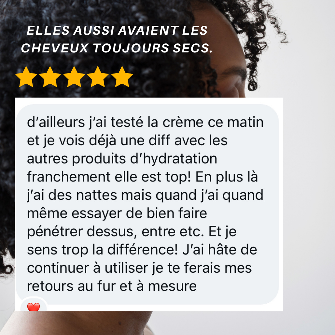 La crème tout-en-1 pour cheveux crépus